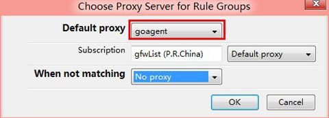 choose proxy server